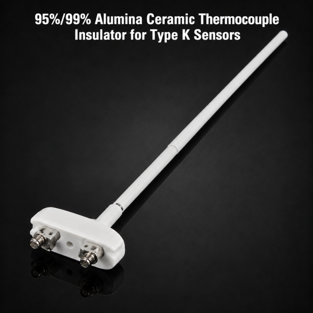 95%/99% Alumina Ceramic Thermocouple Insulator for Type K Sensors,95%/99% Alumina Ceramic Thermocouple Insulator for Type K Sensors