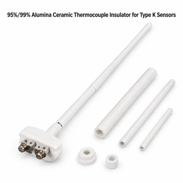 95%/99% Alumina Ceramic Thermocouple Insulator for Type K Sensors,95%/99% Alumina Ceramic Thermocouple Insulator for Type K Sensors