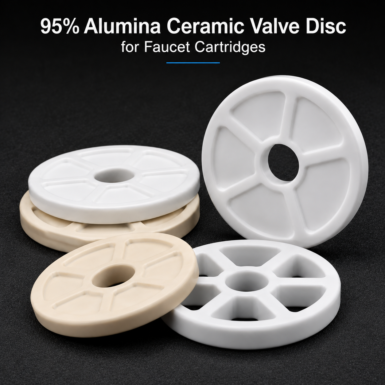 95% Alumina Ceramic Valve Disc for Faucet Cartridges,95% Alumina Ceramic Valve Disc for Faucet Cartridges | Custom Al2O3 Valve Discs