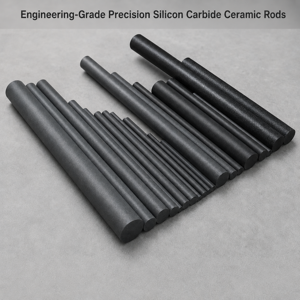 Engineering-Grade Precision Silicon Carbide Ceramic Rods,Custom Silicon Carbide Ceramic Rods | Precision SiC Rods