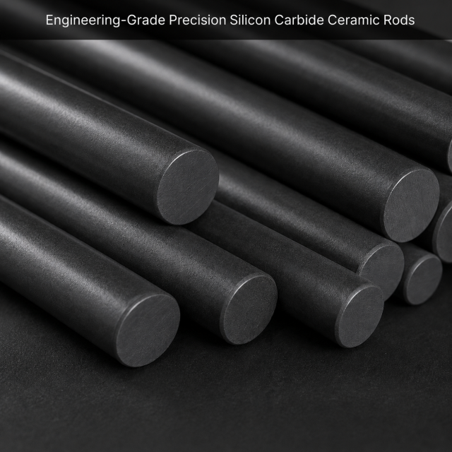 Engineering-Grade Precision Silicon Carbide Ceramic Rods,Custom Silicon Carbide Ceramic Rods | Precision SiC Rods