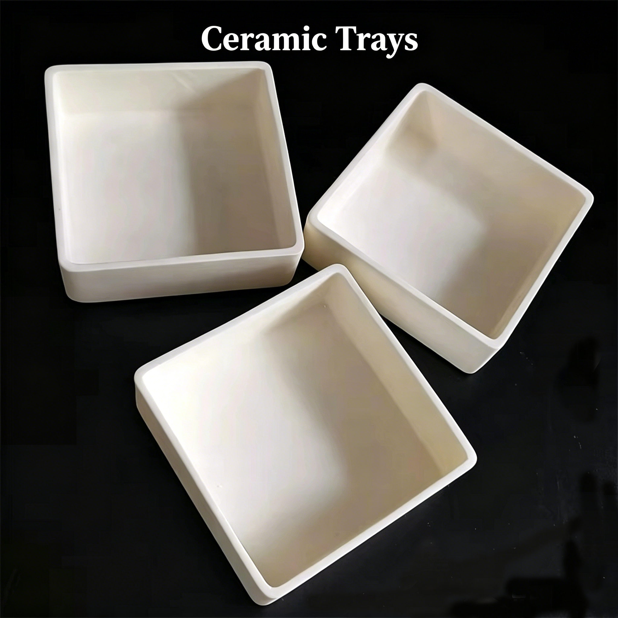 Ceramic Trays for High-Temperature Processing,AlN Ceramic Trays - Custom Aluminum Nitride Ceramic