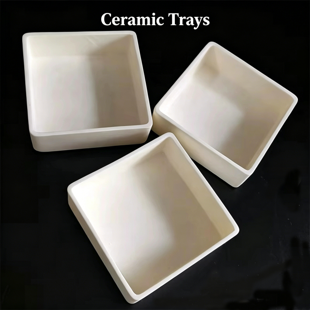Ceramic Trays for High-Temperature Processing,AlN Ceramic Trays - Custom Aluminum Nitride Ceramic