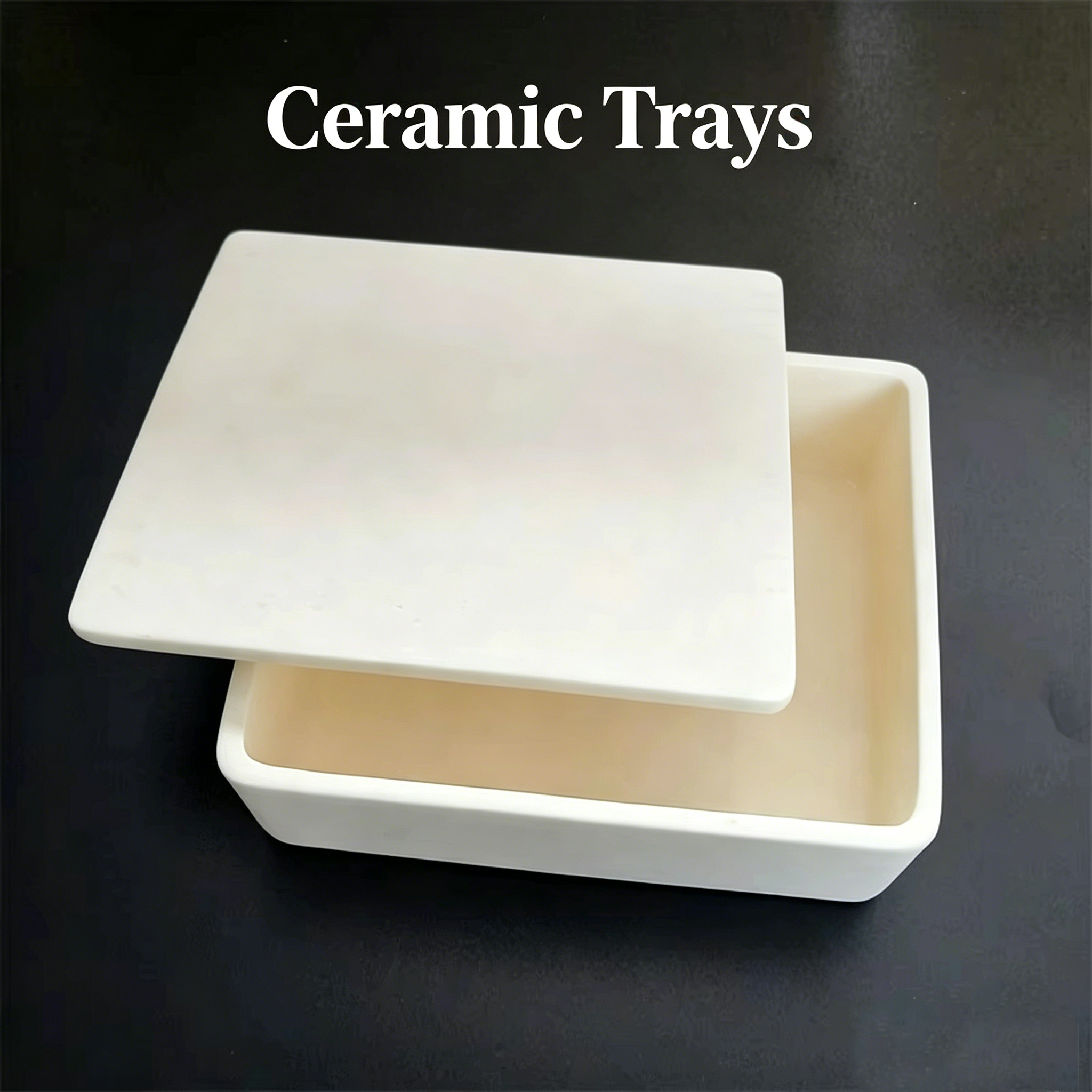Ceramic Trays for High-Temperature Processing,AlN Ceramic Trays - Custom Aluminum Nitride Ceramic