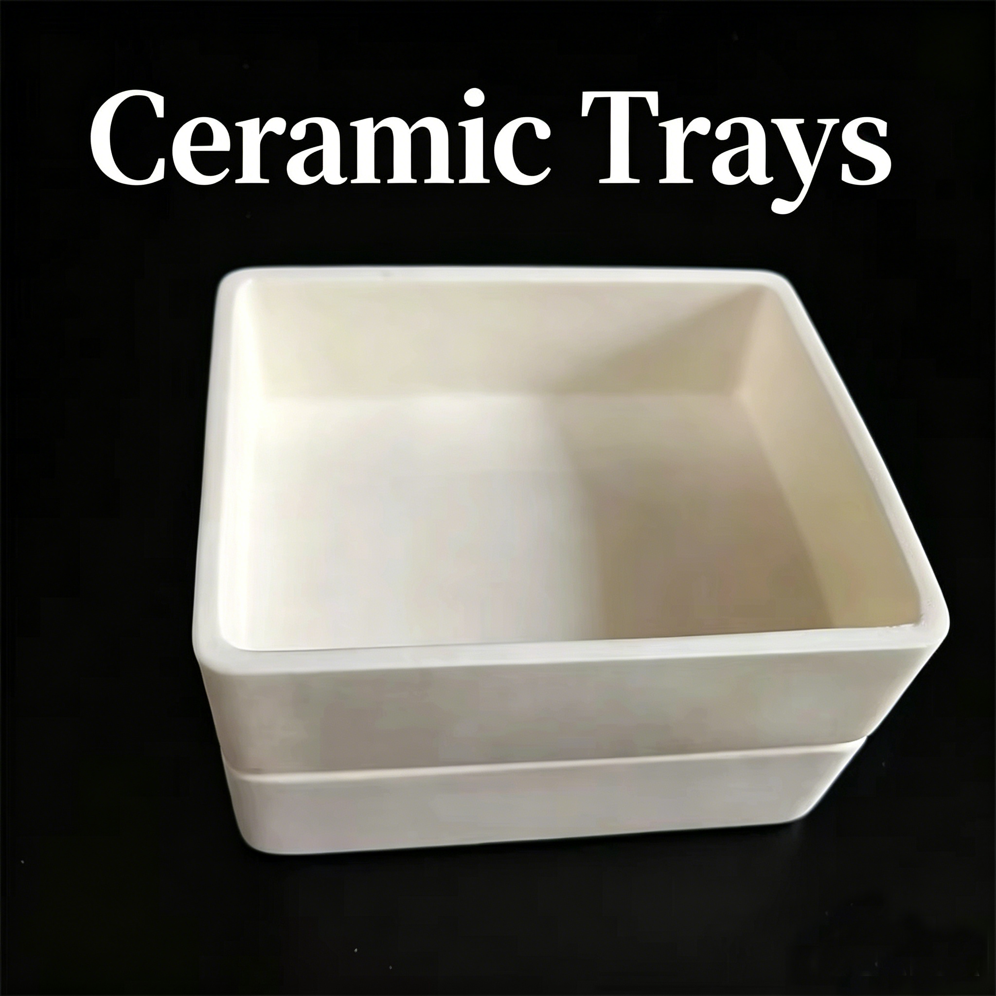 Ceramic Trays for High-Temperature Processing,AlN Ceramic Trays - Custom Aluminum Nitride Ceramic