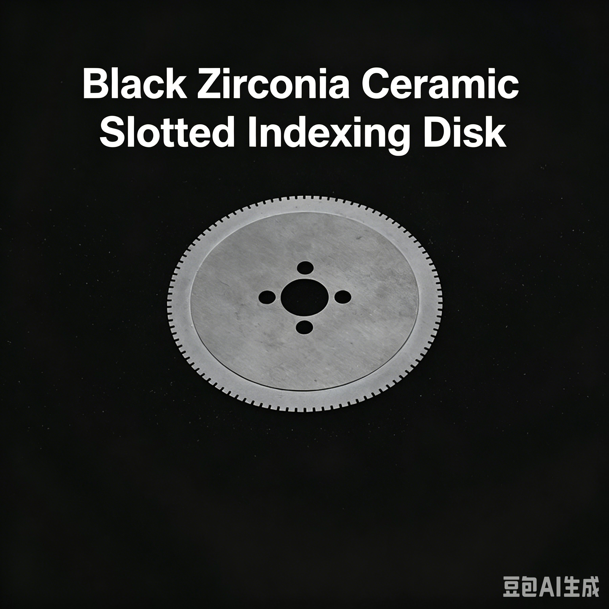 Black Zirconia Ceramic Slotted Indexing Disk,Black Zirconia Ceramic Slotted Disk | Precision Zirconia Ceramic Parts