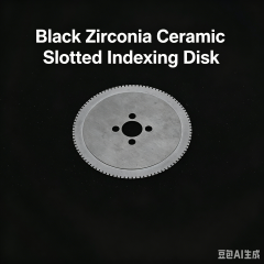 Black Zirconia Ceramic Slotted Indexing Disk,Black Zirconia Ceramic Slotted Disk | Precision Zirconia Ceramic Parts