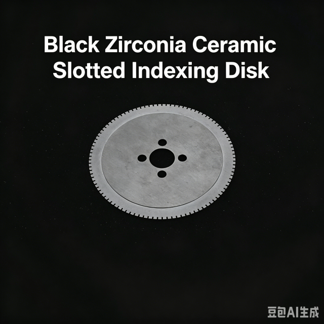 Black Zirconia Ceramic Slotted Indexing Disk,Black Zirconia Ceramic Slotted Disk | Precision Zirconia Ceramic Parts