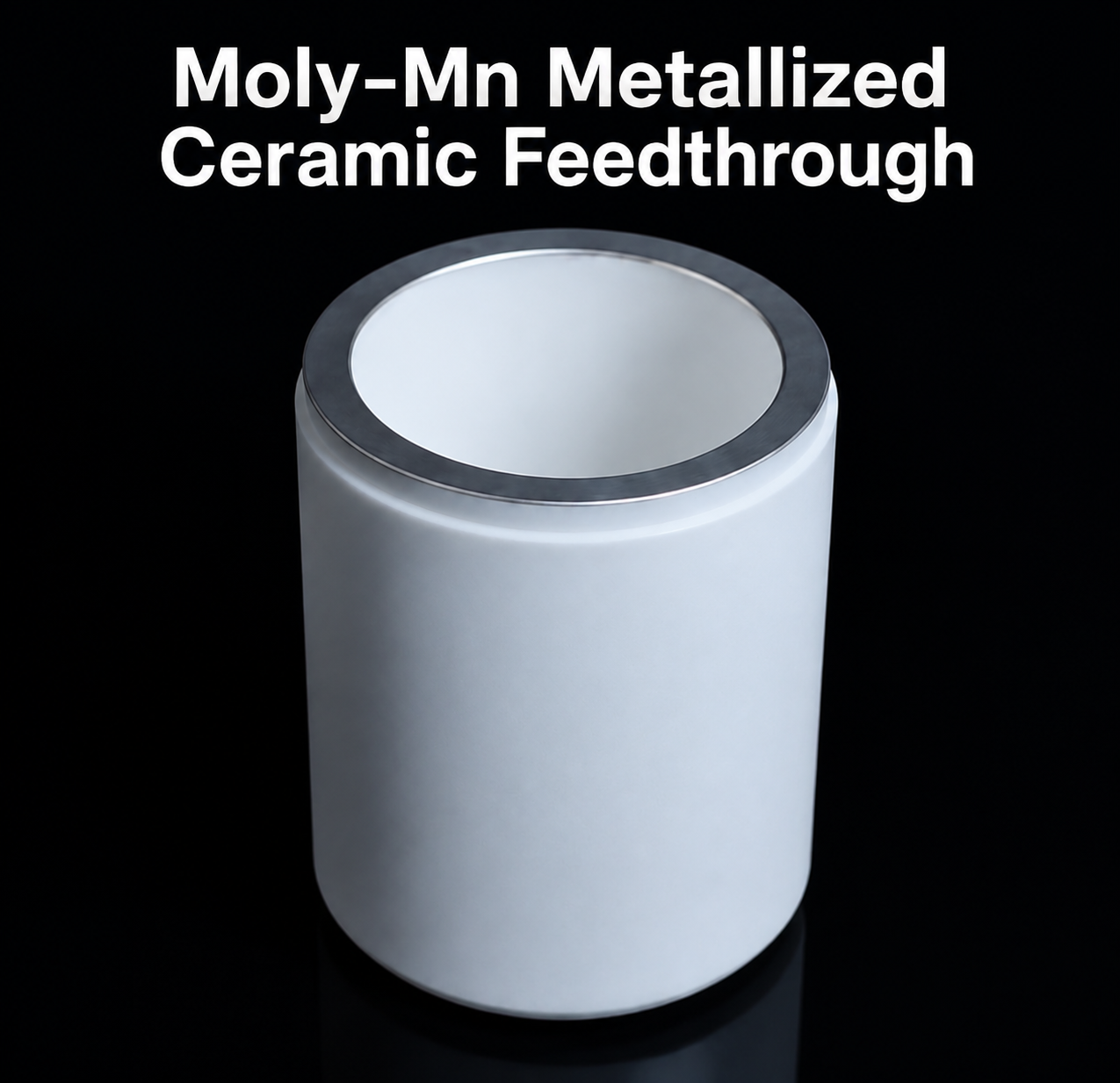 Moly-Mn Metallized Alumina Ceramic Feedthrough for High Reliability Applications,Moly-Mn Ceramic Feedthrough – Alumina Ceramic Manufacturer