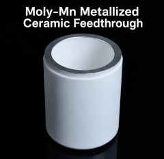 Moly-Mn Metallized Alumina Ceramic Feedthrough for High Reliability Applications,Moly-Mn Ceramic Feedthrough – Alumina Ceramic Manufacturer