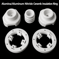 Alumina & Aluminum Nitride Ceramic Insulation Ring for Electronic Components,Alumina-AlN Ceramic Insulation Ring - Custom Aluminum Nitride Ceramic