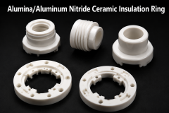 Alumina & Aluminum Nitride Ceramic Insulation Ring for Electronic Components,Alumina-AlN Ceramic Insulation Ring - Custom Aluminum Nitride Ceramic