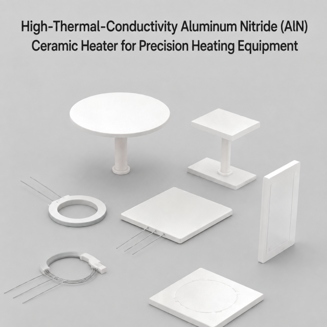 High-Thermal-Conductivity Aluminum Nitride (AlN) Ceramic Heater for Precision Heating Equipment,Aluminum Nitride Ceramic Heater for Precision Thermal Control