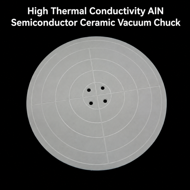 High Thermal Conductivity AlN Semiconductor Ceramic Vacuum Chuck,High Thermal Conductivity AlN Semiconductor Ceramic Vacuum Chuck