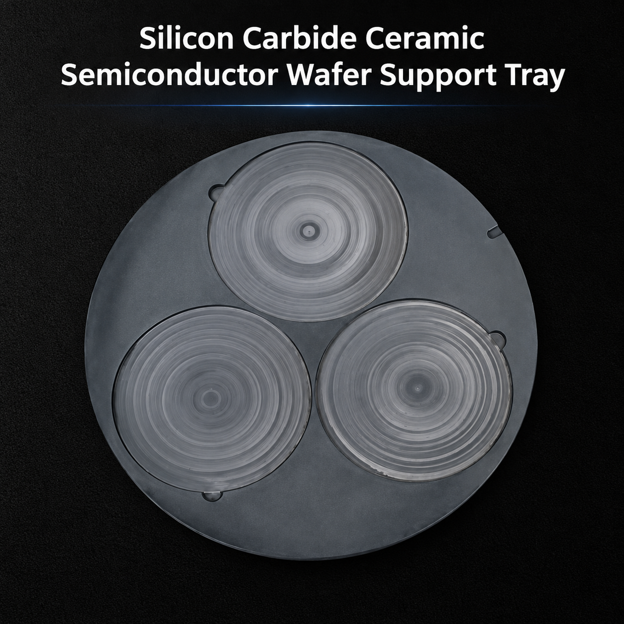 Silicon Carbide Ceramic Semiconductor Wafer Support Tray,Silicon Carbide Wafer Support Tray | Semiconductor SiC Parts
