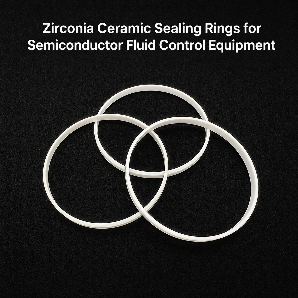 Zirconia Ceramic Sealing Rings for Semiconductor Fluid Control Equipment,Zirconia Ceramic Sealing Ring, ZrO2 Ceramic Seal Rings, High Wear Zirconia Sealing Rings