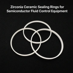 Zirconia Ceramic Sealing Rings for Semiconductor Fluid Control Equipment,Zirconia Ceramic Sealing Ring, ZrO2 Ceramic Seal Rings, High Wear Zirconia Sealing Rings