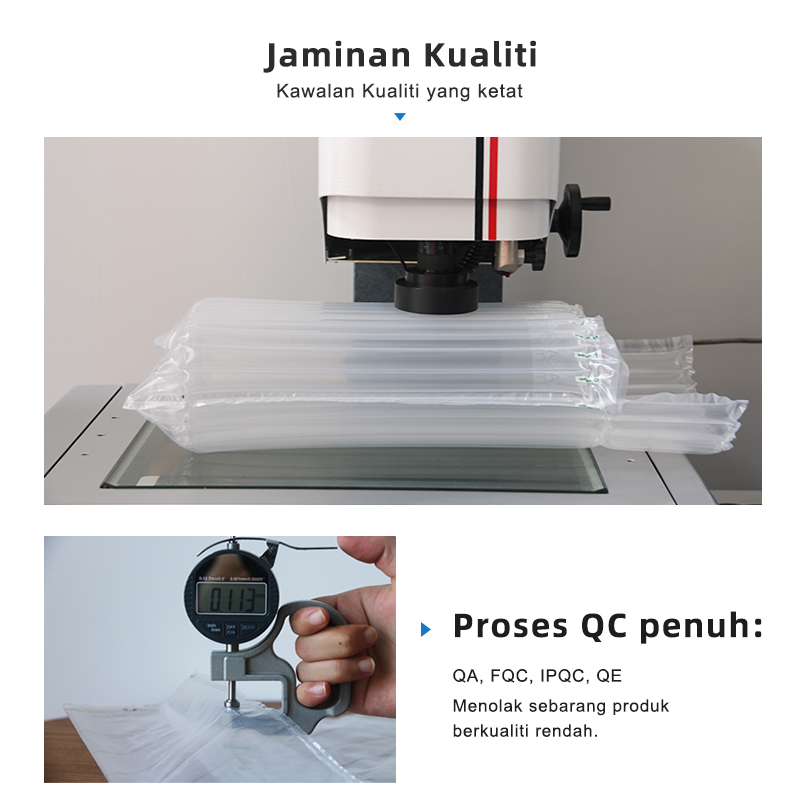 Kawalan Kualiti Ketat: Proses QC penuh, Ujian tekanan/ketebalan untuk Gulungan Kolum Udara