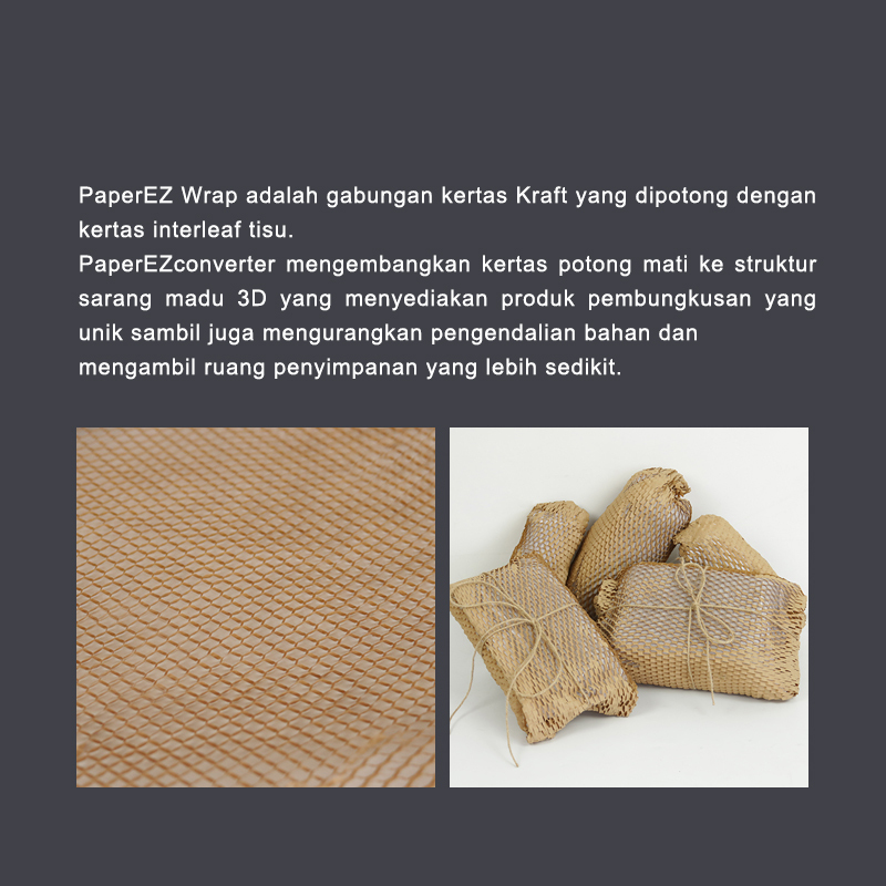 Kertas Sarang Lebah: Struktur 3D kurangkan ruang simpan & pengendalian bahan, kukuh