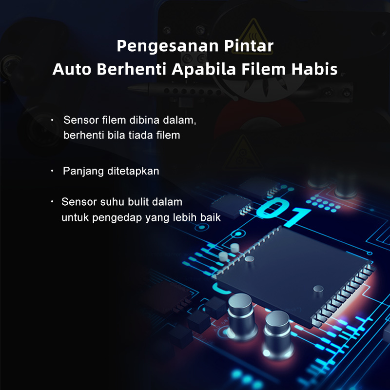 Pengesanan Pintar Mesin Kusyen Udara: Auto Berhenti, sensor suhu, pengedap yang lebih baik