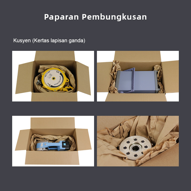 Paparan Pembungkusan: Kusyen Kertas Pelapik lapisan ganda untuk perlindungan tahan lasak