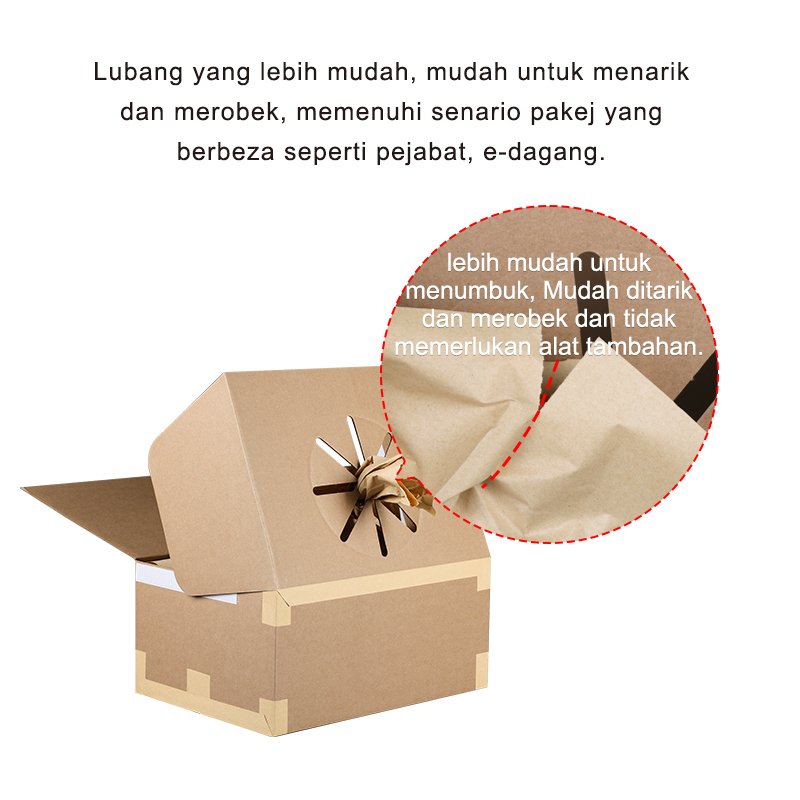 Lubang Mudah: VoidFill Kotak A, mudah tarik/robek, ideal untuk pejabat & e-dagang