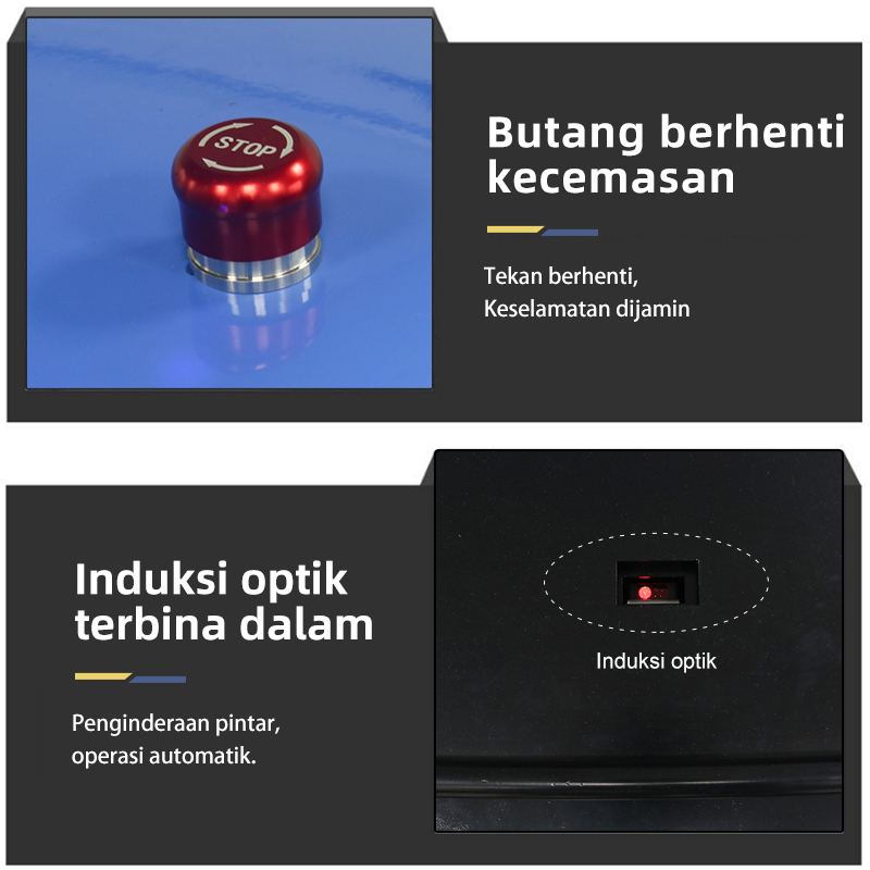 Mesin Kusyen Kertas: Butang berhenti kecemasan, induksi optik & operasi automatik pintar