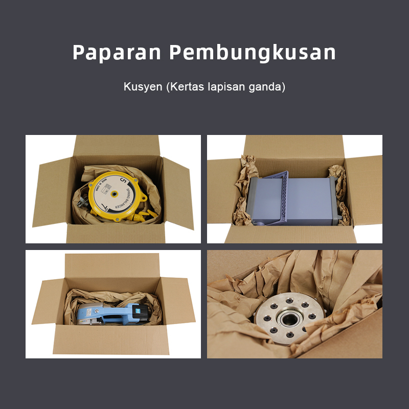 Paparan Pembungkusan: Kusyen Kertas lapisan ganda oleh Mesin SmartCushion profesional