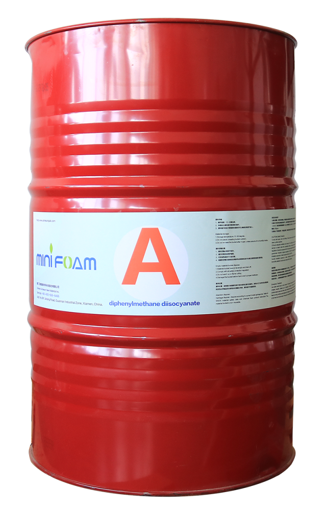 Cecair Buih A: Komponen cecair suntikan PU Mini Foam, untuk Sistem Foam-in-Place