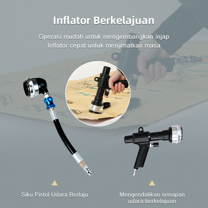 Inflator Berkelajuan: Beg Udara Kraft Dunnage, operasi mudah & cepat untuk menjimatkan masa