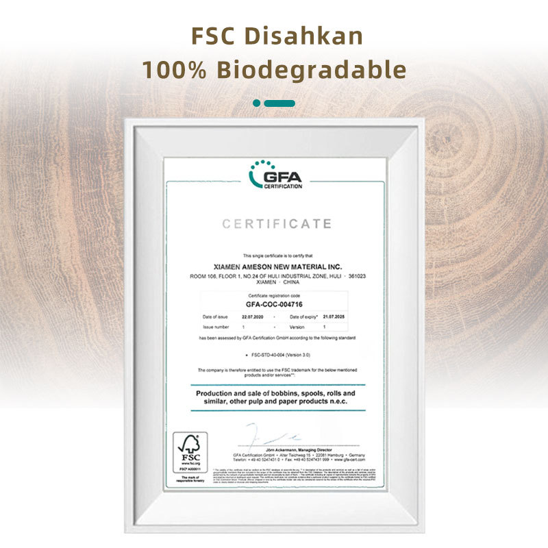 Kertas Kraft Mesra Alam: FSC Disahkan & 100% Biodegradable, penyelesaian lestari