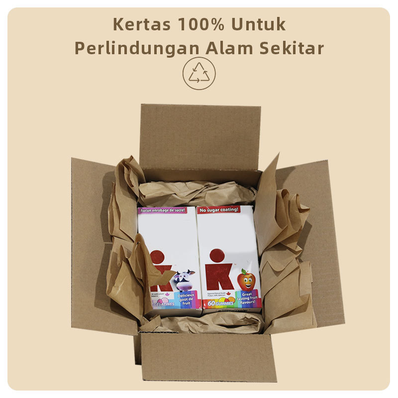 Kertas Pembungkusan Mesra Alam: 100% kertas Kraft Lipat untuk perlindungan alam sekitar