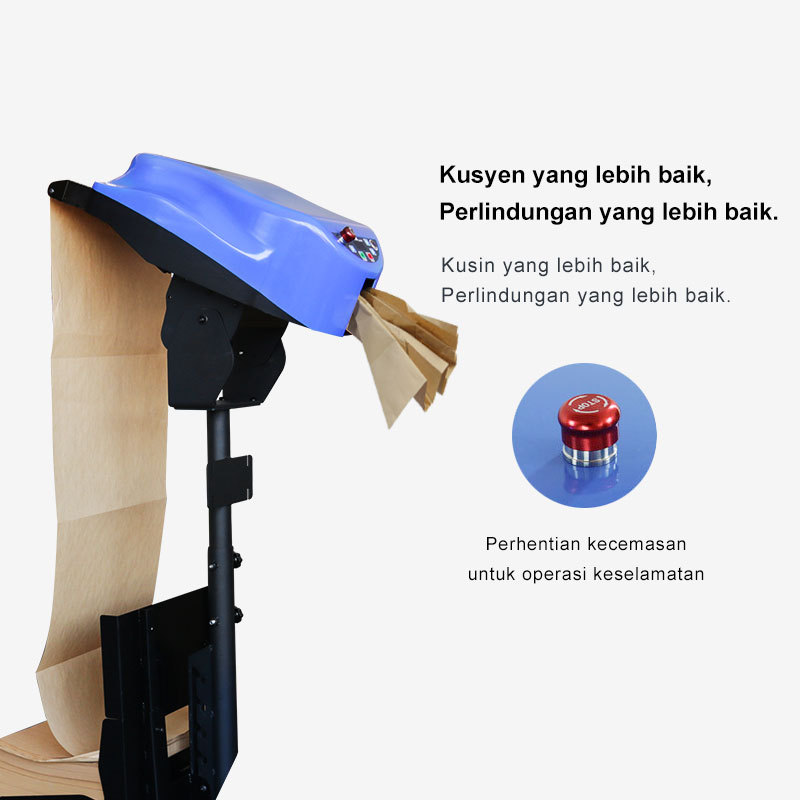 SmartFill Mesin: Perlindungan lebih baik dengan kusyen, dilengkapi perhentian kecemasan
