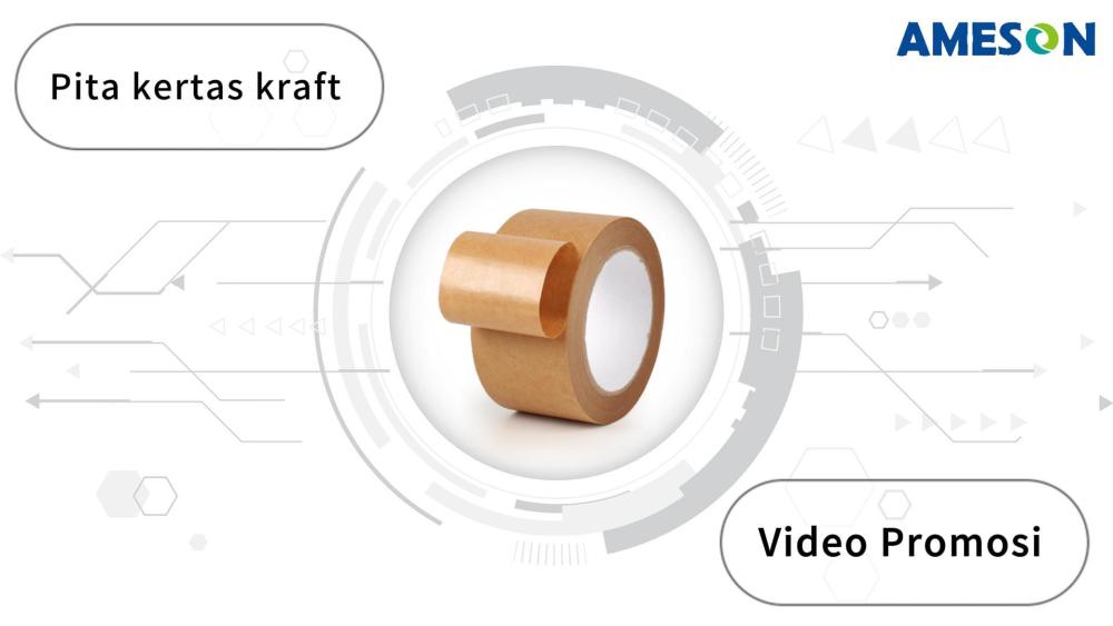 TapeZ Gulungan Pita Kertas Kraft Pelekat Sendiri