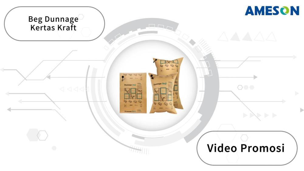 Ameson Beg Udara Kertas Kraft Dunnage