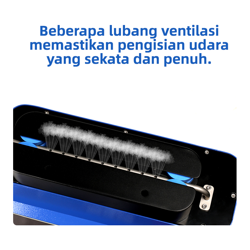 MINI AIR TA4S Mesin Lajur Udara Beberapa lubang ventilasimemastikan pengisian udarayang sekata dan penuh.