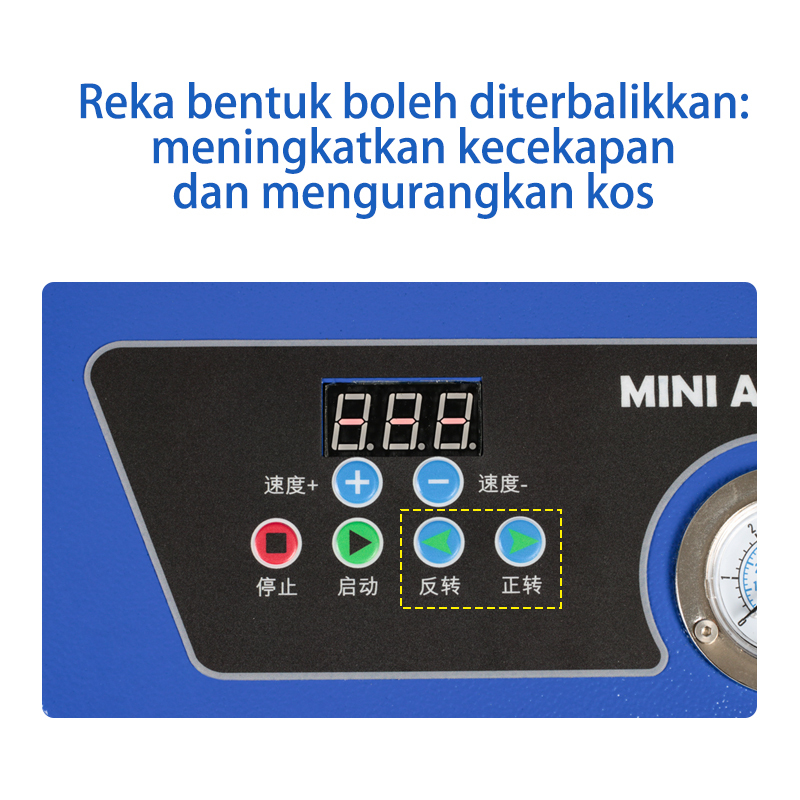 Kelebihan TA4S: Gulungan 40kgs, sambungan pedal kaki/pemampat udara, panjang ditetapkan