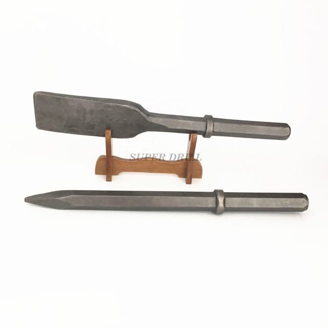 Break hammer moil point rod flat rod chisel rod