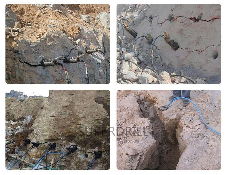 Piston rod rock splitter