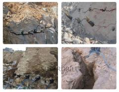 Piston rod rock splitter