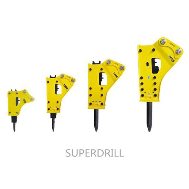 side bracket hydraulic road breaker for CAT 24t excavator