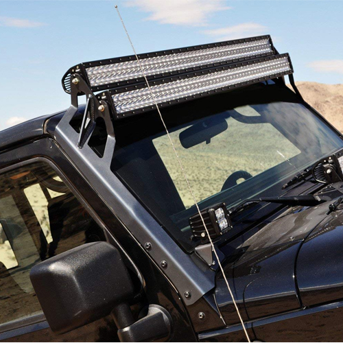 52" Double Layer LED Light Bar Upper Windshield Mounting Bracket