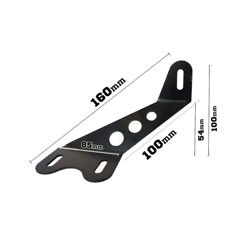 Hood Mounting Brackets for 22" LED Light Bar Work Lights Fog Lights Fit Jeep Wrangler JK 2007-2017
