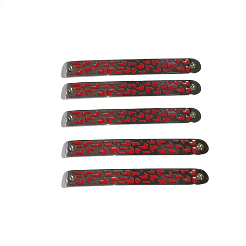 3/5X RED/WHITE/BLACK ALUMINUM DOOR HANDLE BAR MOULDING TRIM COVER FOR JEEP WRANGLER (2007-2017 JEEP WRANGLER JK)