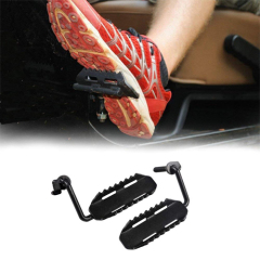 EXTERIOR SLOTTED DOOR HINGE FOOT PEG REST PEDAL FOR JEEP WRANGLER (1997-2006 JEEP WRANGLER TJ)