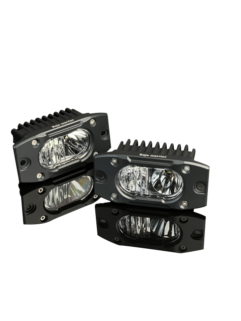 Square LED Work Lights Combo Beam 3 Inch 20W With Amber/White Color SS-3045