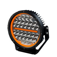 Round LED Driving Lights Black Face Cover Design 9 Inch 340W With Amber/White DRL SS-3059A