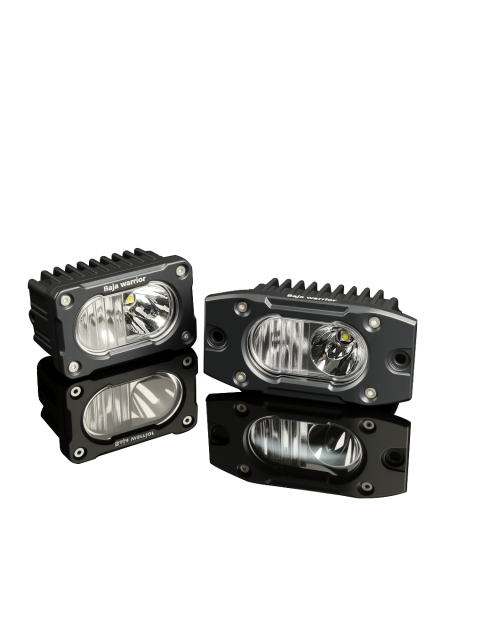 Square LED Work Lights Combo Beam 3 Inch 20W With Amber/White Color SS-3045
