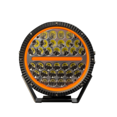 Round LED Driving Lights Black Face Cover Design 9 Inch 340W With Amber/White DRL SS-3059A