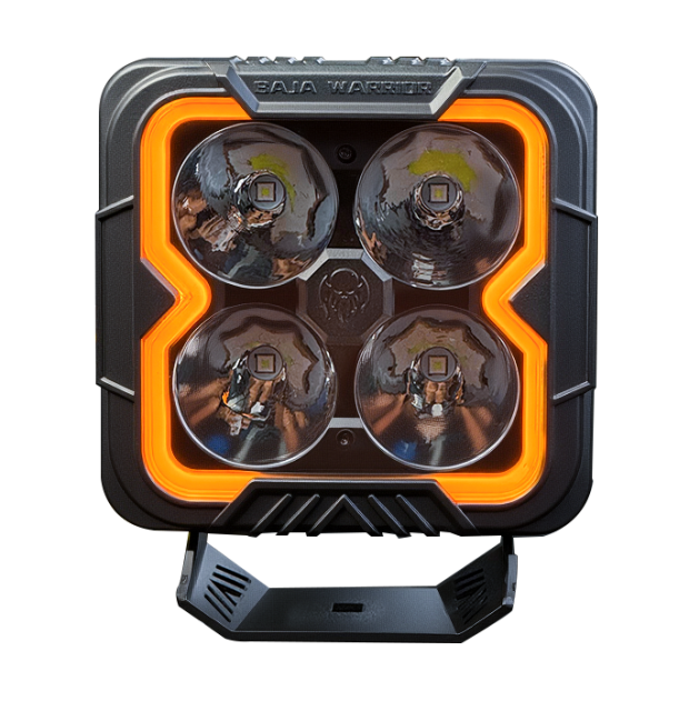 LED Work Light Spot Beam White/Amber Surround Watter Flow Mode  SS-3073-96W